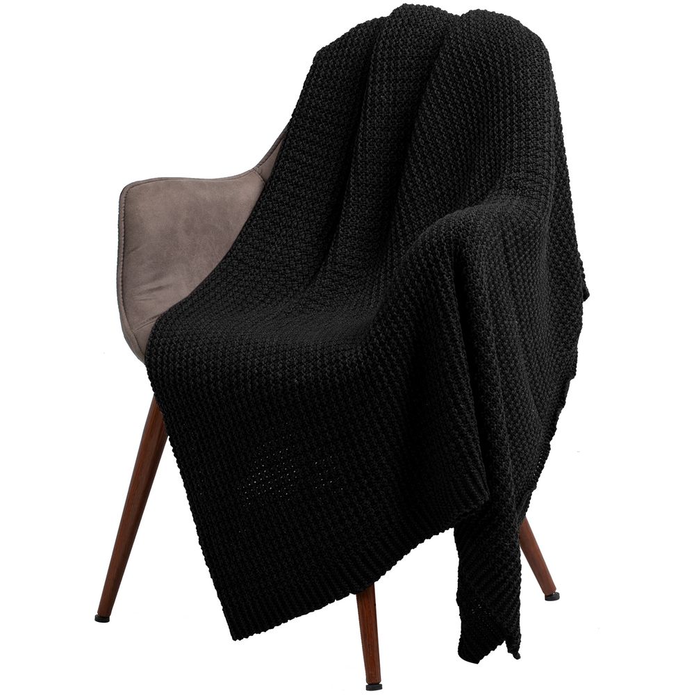 Плед Lattice, черный / Миниатюра WWW (1000)