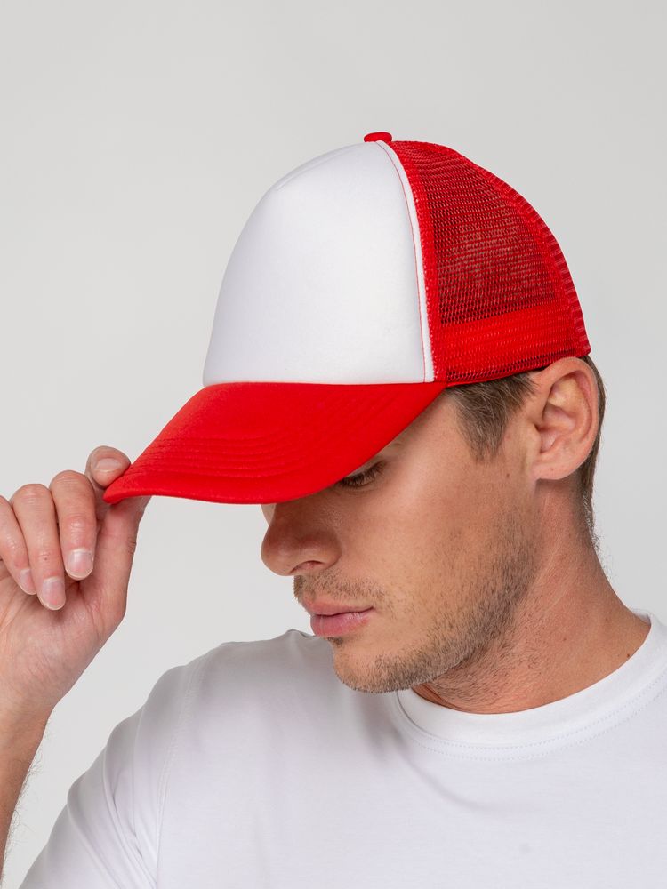 Бейсболка Sunbreaker, красная с белым / Миниатюра WWW (1000)