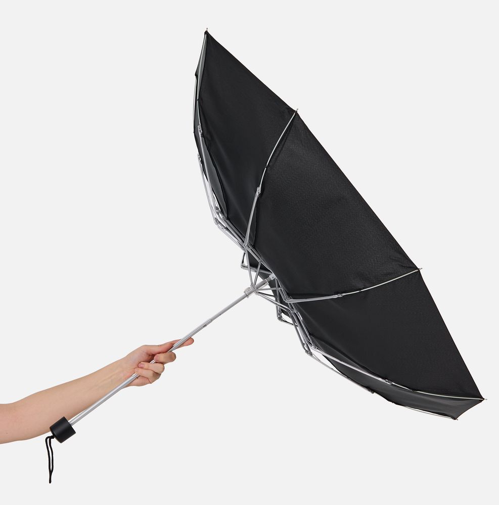 Зонт складной Light, черный / Миниатюра WWW (1000)