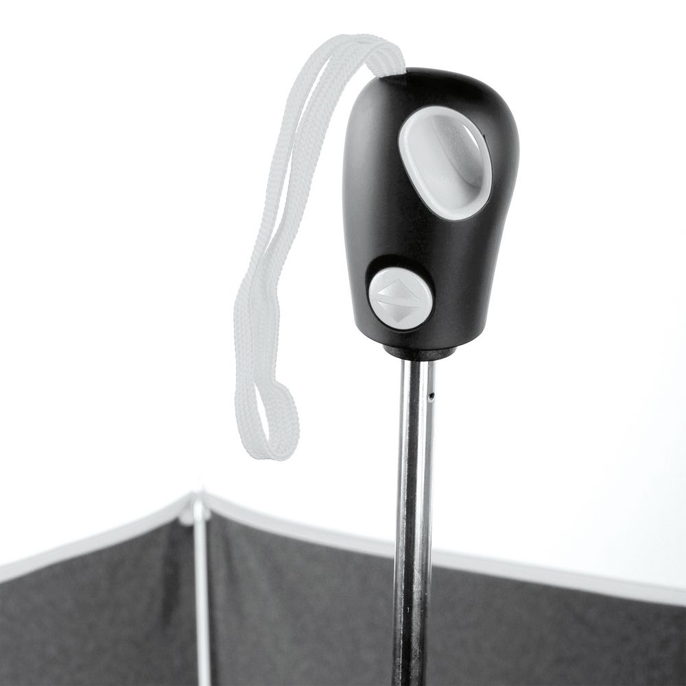 Складной зонт Drizzle, черный с белым / Миниатюра WWW (1000)