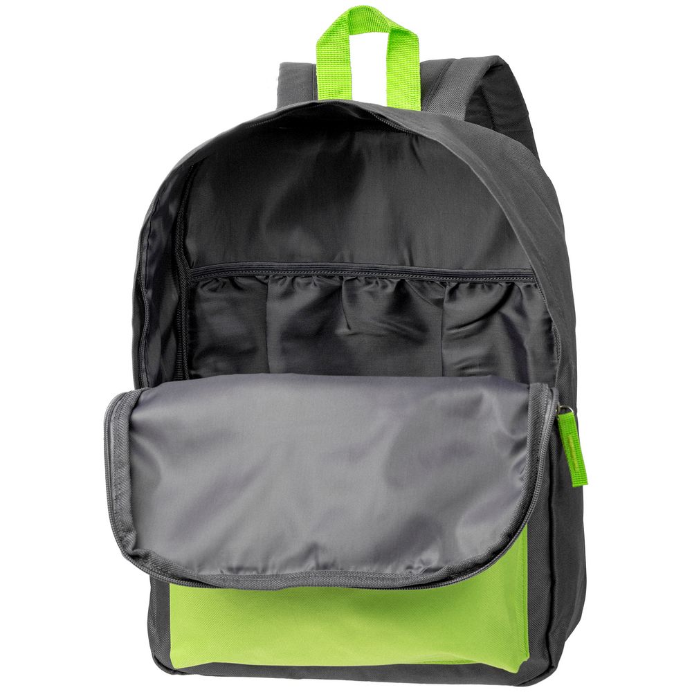 Рюкзак Sensa, серый с салатовым / Миниатюра WWW (1000)