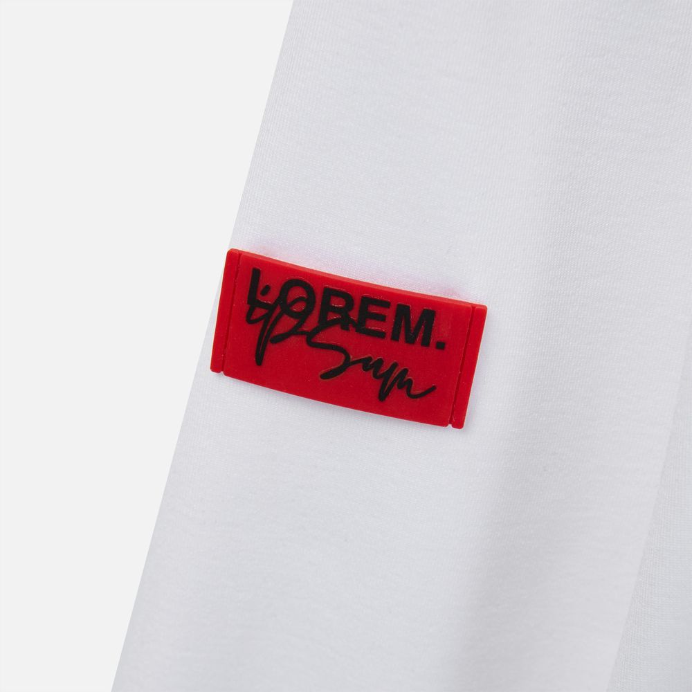 Лейбл из ПВХ Dzeta, S, красный / Миниатюра нанесения (1000)