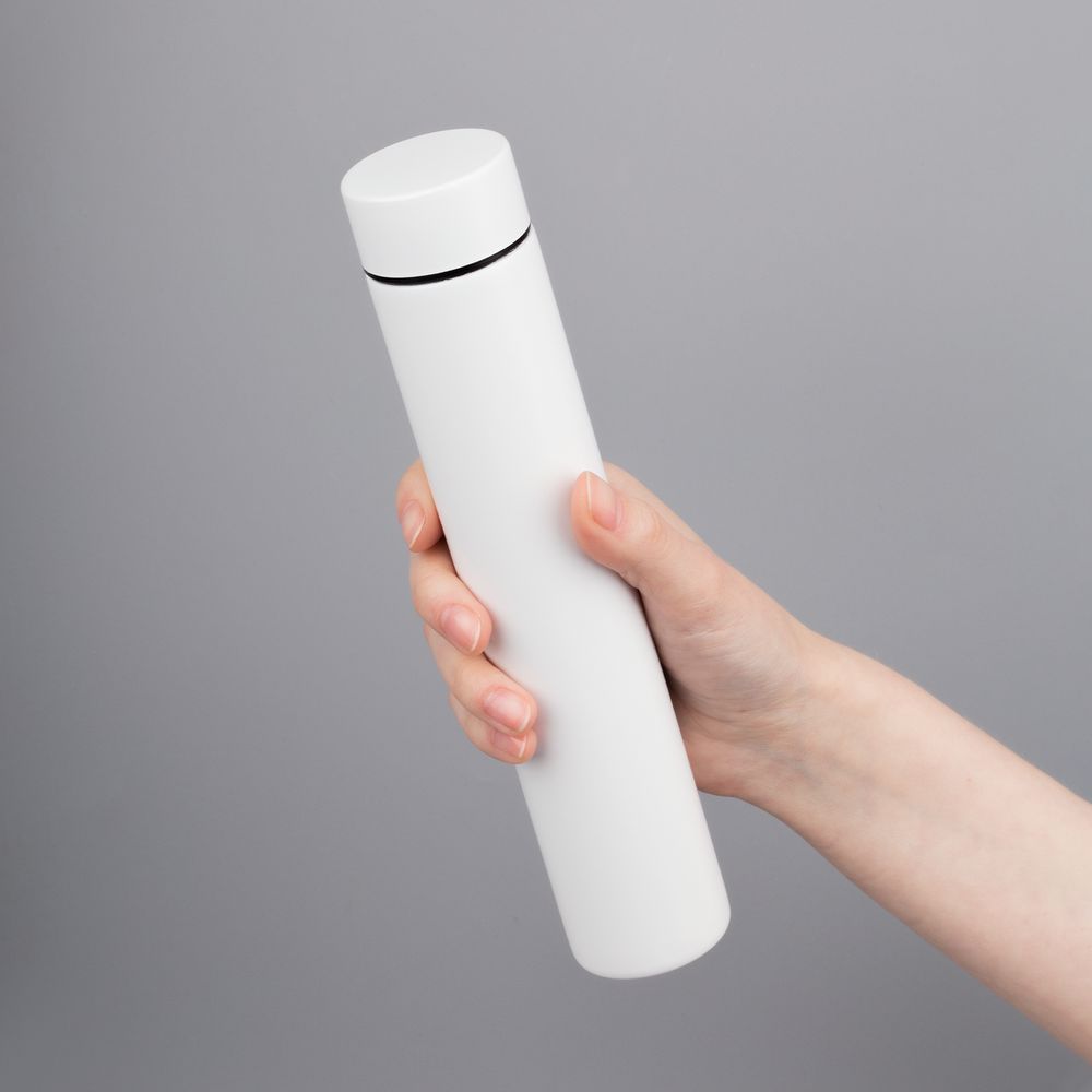 Термобутылка Metropolis, белая / Миниатюра WWW (1000)