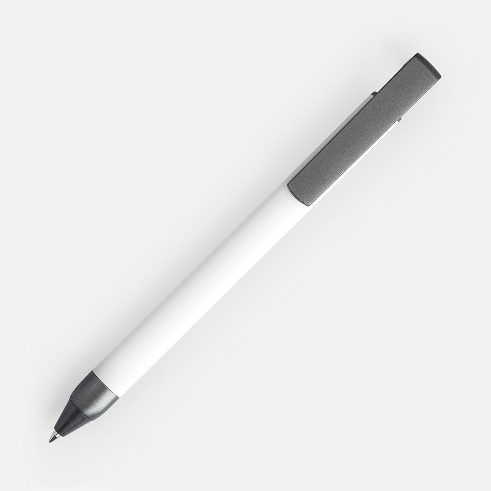 Ручка шариковая Standic с подставкой для телефона, белая / Миниатюра WWW (1000)