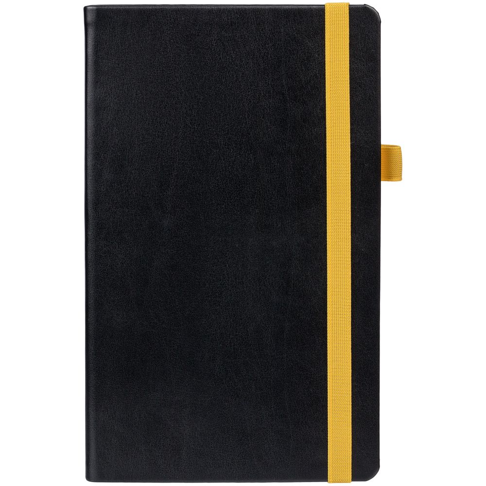 Ежедневник Ton недатированный, черный с желтым / Миниатюра WWW (1000)