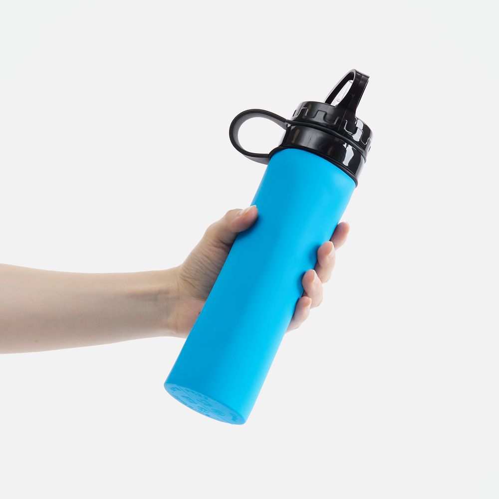 Складная бутылка для воды Langfossen, голубая / Миниатюра WWW (1000)