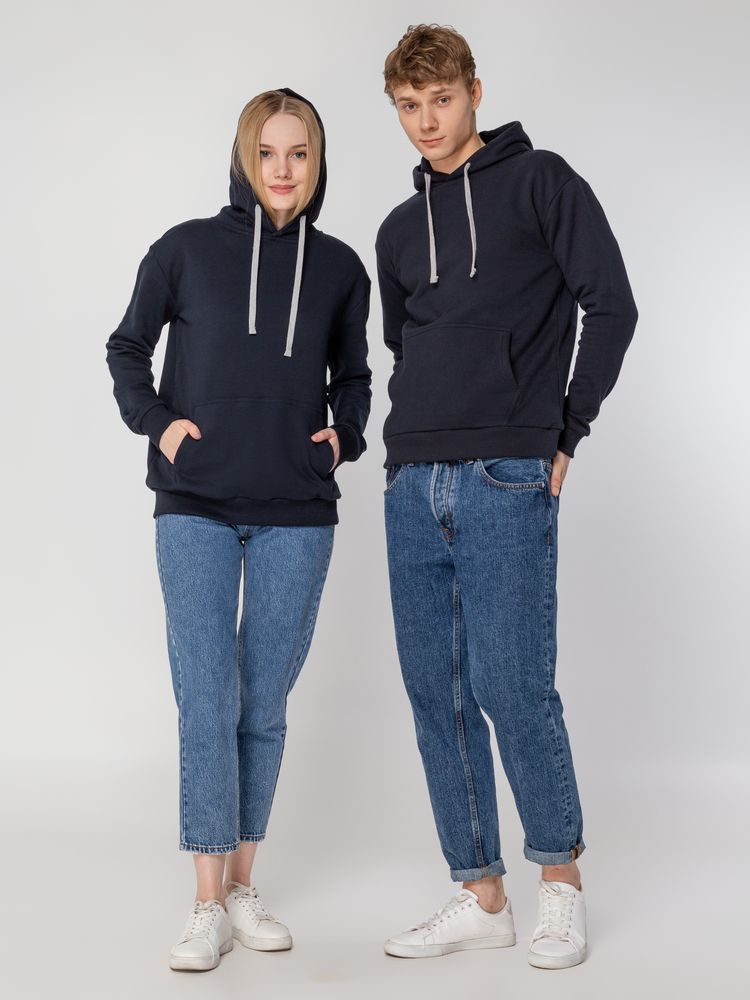 Толстовка с капюшоном Unit Kirenga Heavy, темно-синяя / Миниатюра WWW (1000)