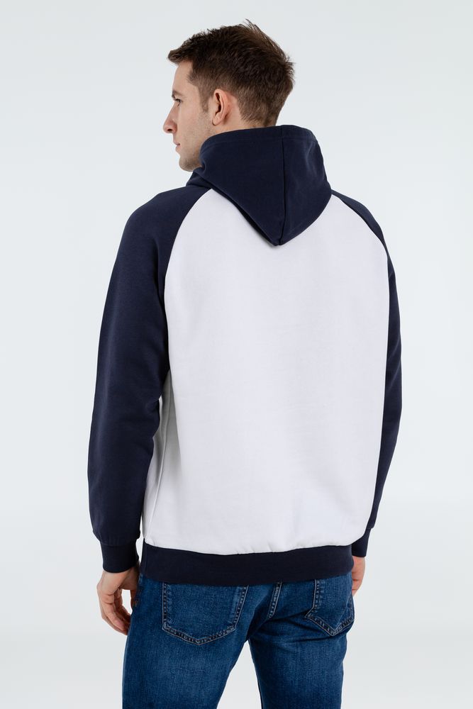 Толстовка унисекс Seattle, белая с темно-синим / Миниатюра WWW (1000)