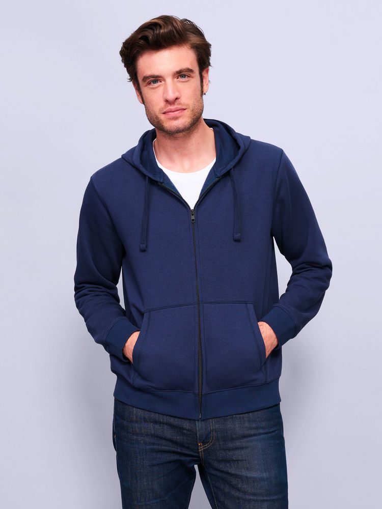 Толстовка мужская на молнии с капюшоном Spike Men, темно-синяя / Миниатюра WWW (1000)