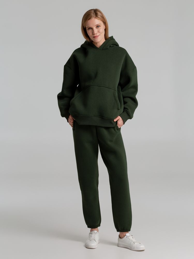 Худи Kulonga Oversize, темно-зеленый хаки / Миниатюра WWW (1000)