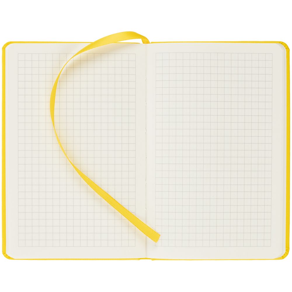 Блокнот Cluster Mini в клетку, желтый / Миниатюра WWW (1000)