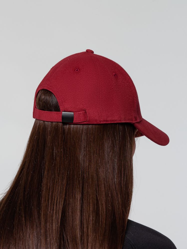 Бейсболка Hillside, бордовая / Миниатюра WWW (1000)