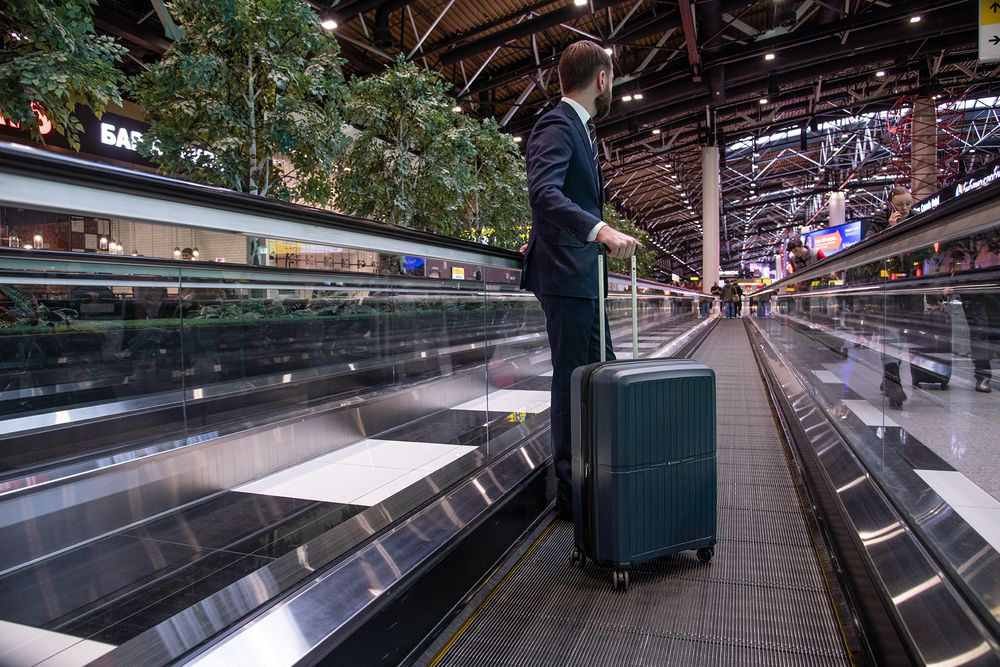 Чемодан Santiago M, темно-синий / Миниатюра имиджевого (1000)