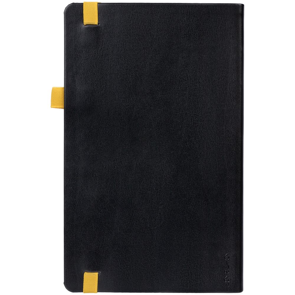 Ежедневник Ton недатированный, черный с желтым / Миниатюра WWW (1000)