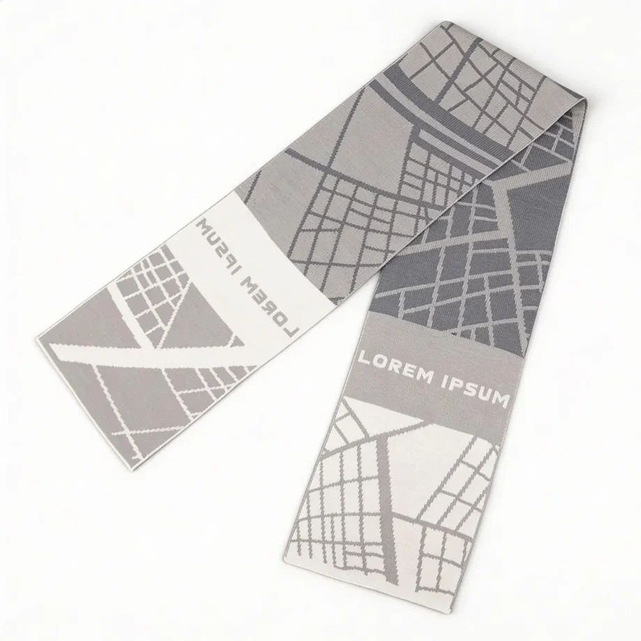 Шарф на заказ Tricksy Light, S, полушерсть / Миниатюра WWW (1000)