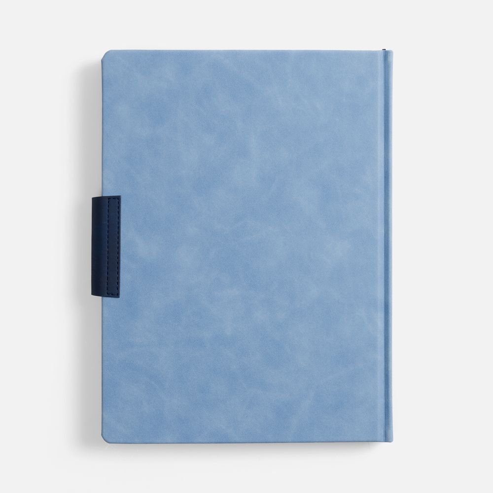 Ежедневник Grande Strap на заказ, датированный, голубой / Миниатюра WWW (1000)