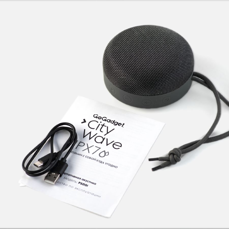 Беспроводная колонка CityWave, черная (графит) / Миниатюра WWW (1000)
