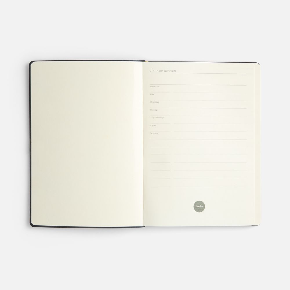 Ежедневник Flex Shall New, недатированный, черный / Миниатюра WWW (1000)