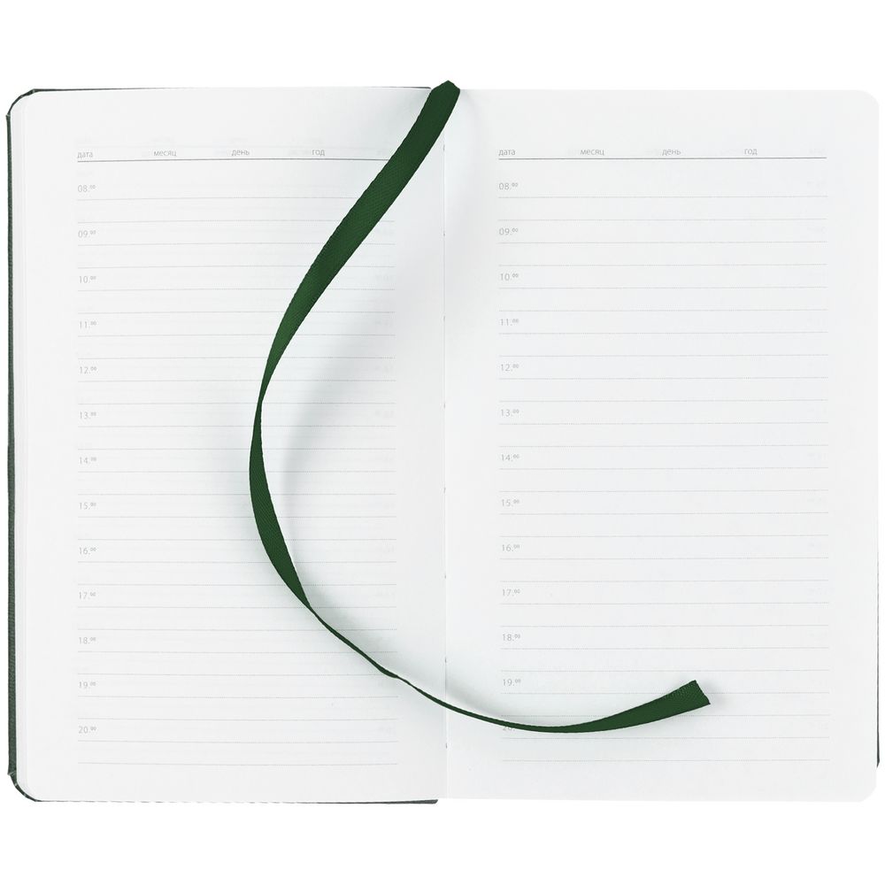 Ежедневник Basis Mini ver.2, недатированный, зеленый / Миниатюра WWW (1000)