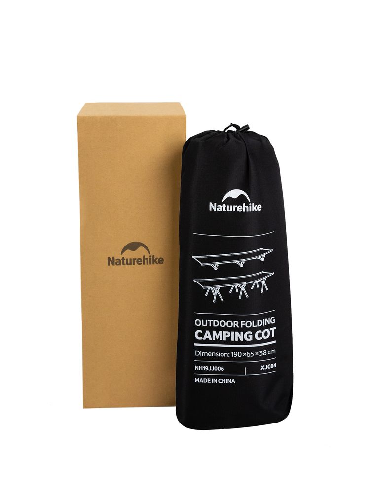 Раскладушка туристическая XJC04, черная / Миниатюра WWW (1000)