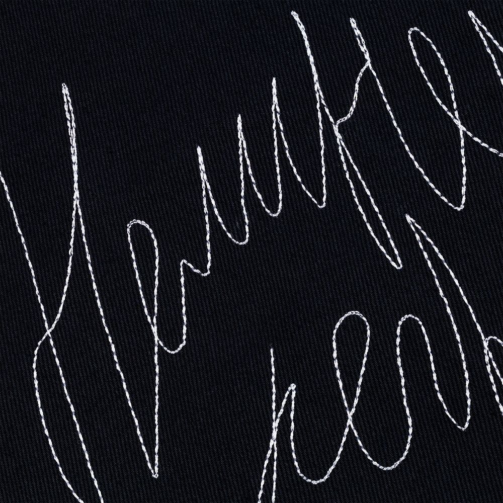 Холщовая сумка с вышивкой «Нелинейная регрессия», черная / Миниатюра WWW (1000)