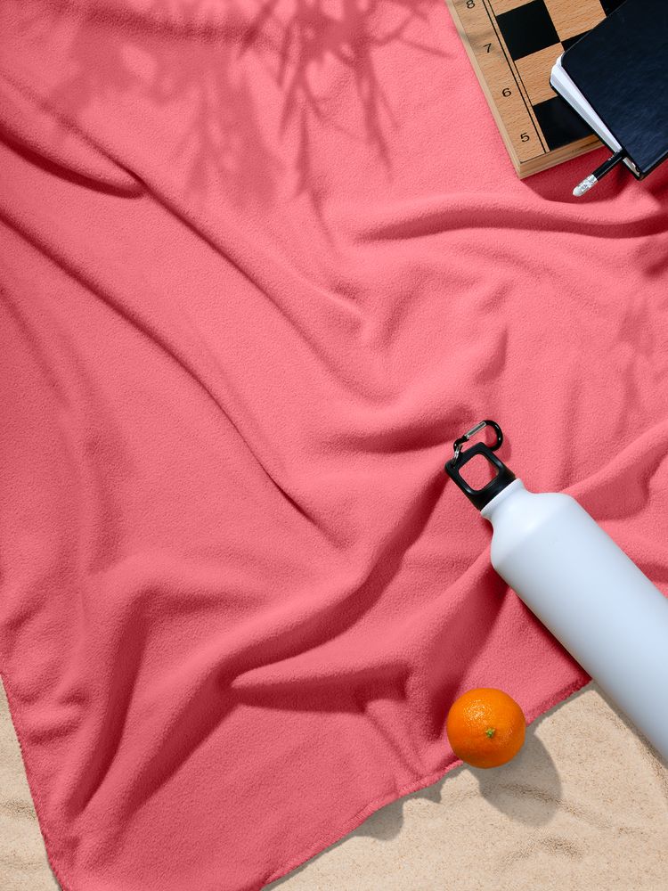 Флисовый плед Warm&Peace, розовый (коралловый) / Миниатюра WWW (1000)