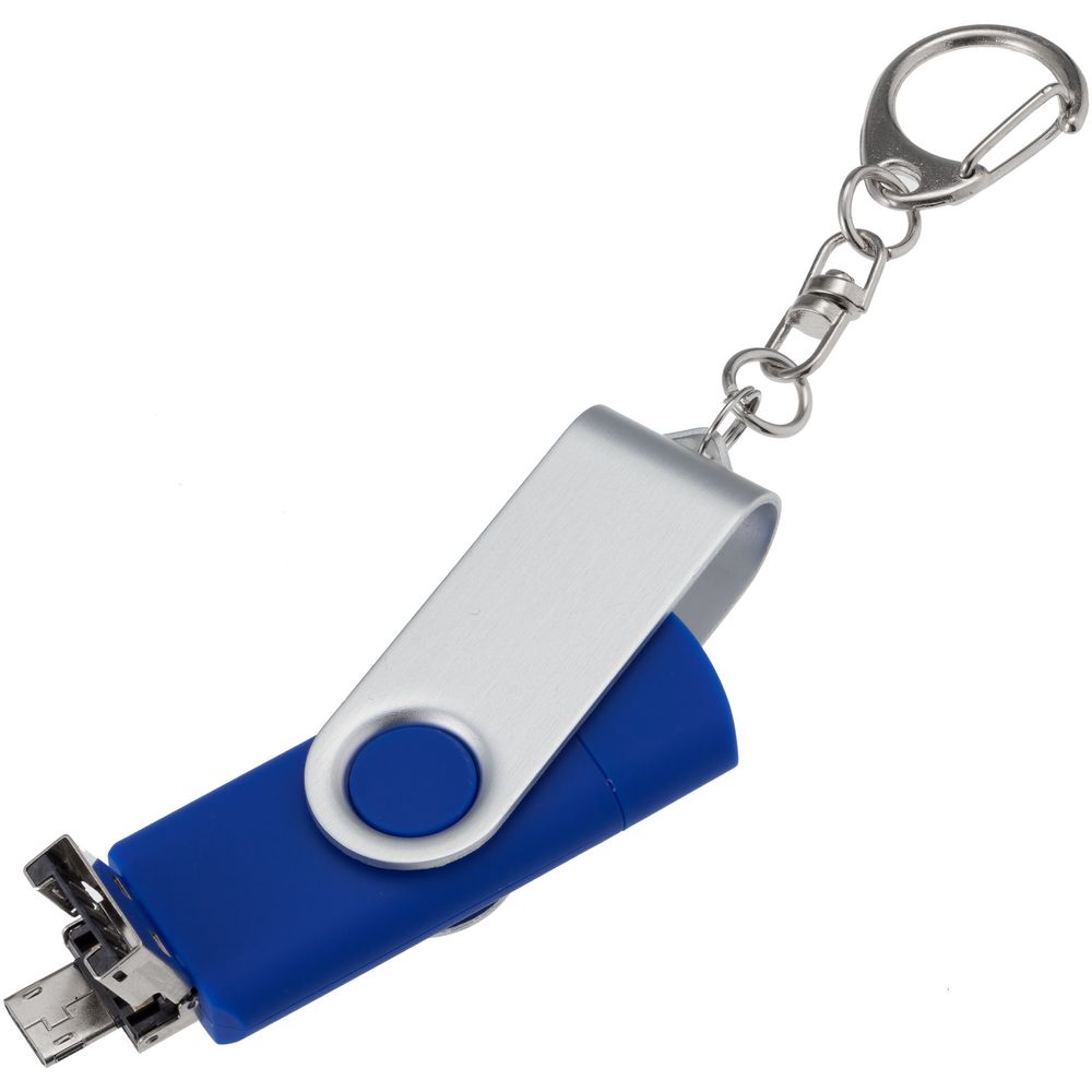 Флешка Trio Twist, синяя, 32 Гб / Миниатюра WWW (1000)