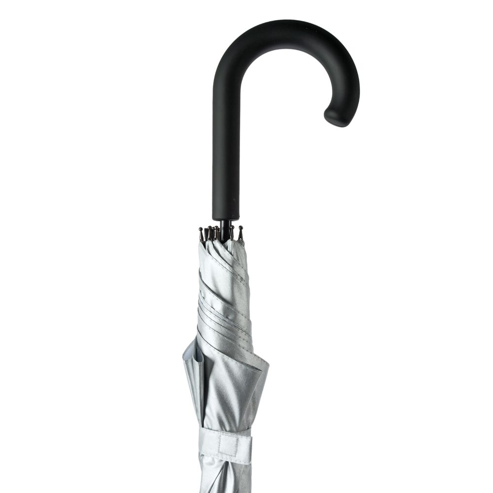 Зонт-трость Wind, серебристый / Миниатюра WWW (1000)