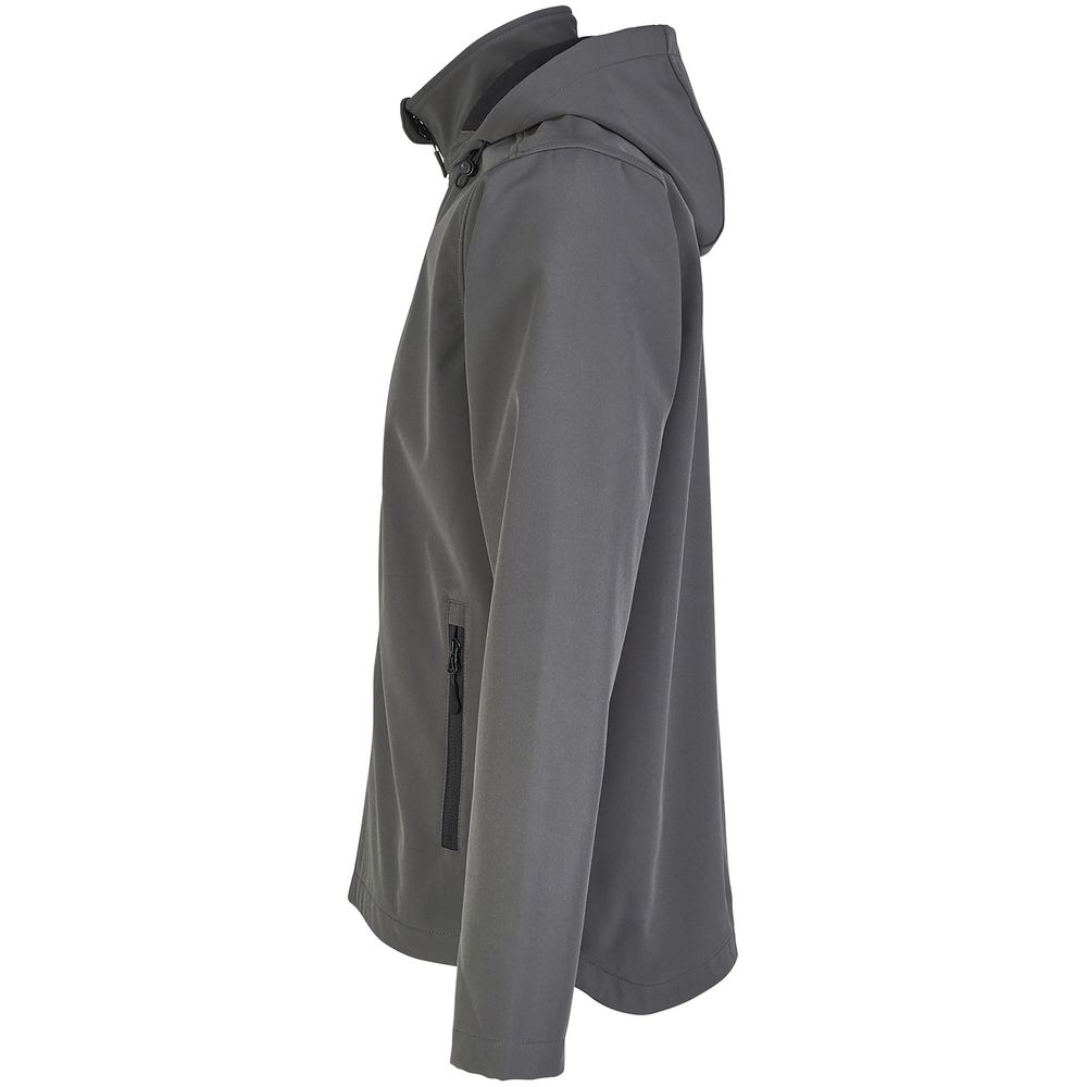 Куртка софтшелл с капюшоном мужская Race Men, темно-серая / Миниатюра WWW (1000)