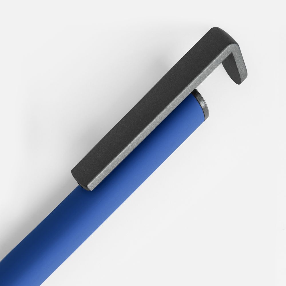 Ручка шариковая Standic с подставкой для телефона, синяя / Миниатюра WWW (1000)