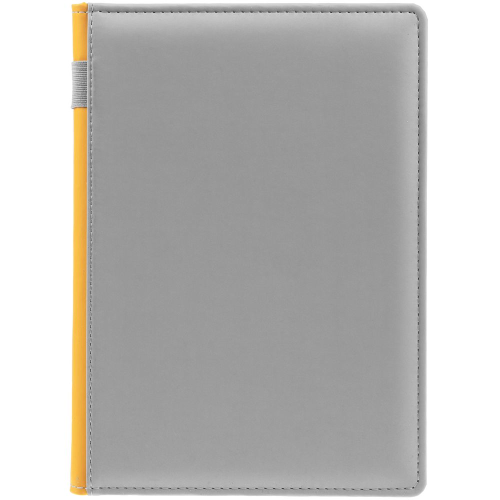 Ежедневник Spain Shall, недатированный, серый с желтым / Миниатюра WWW (1000)