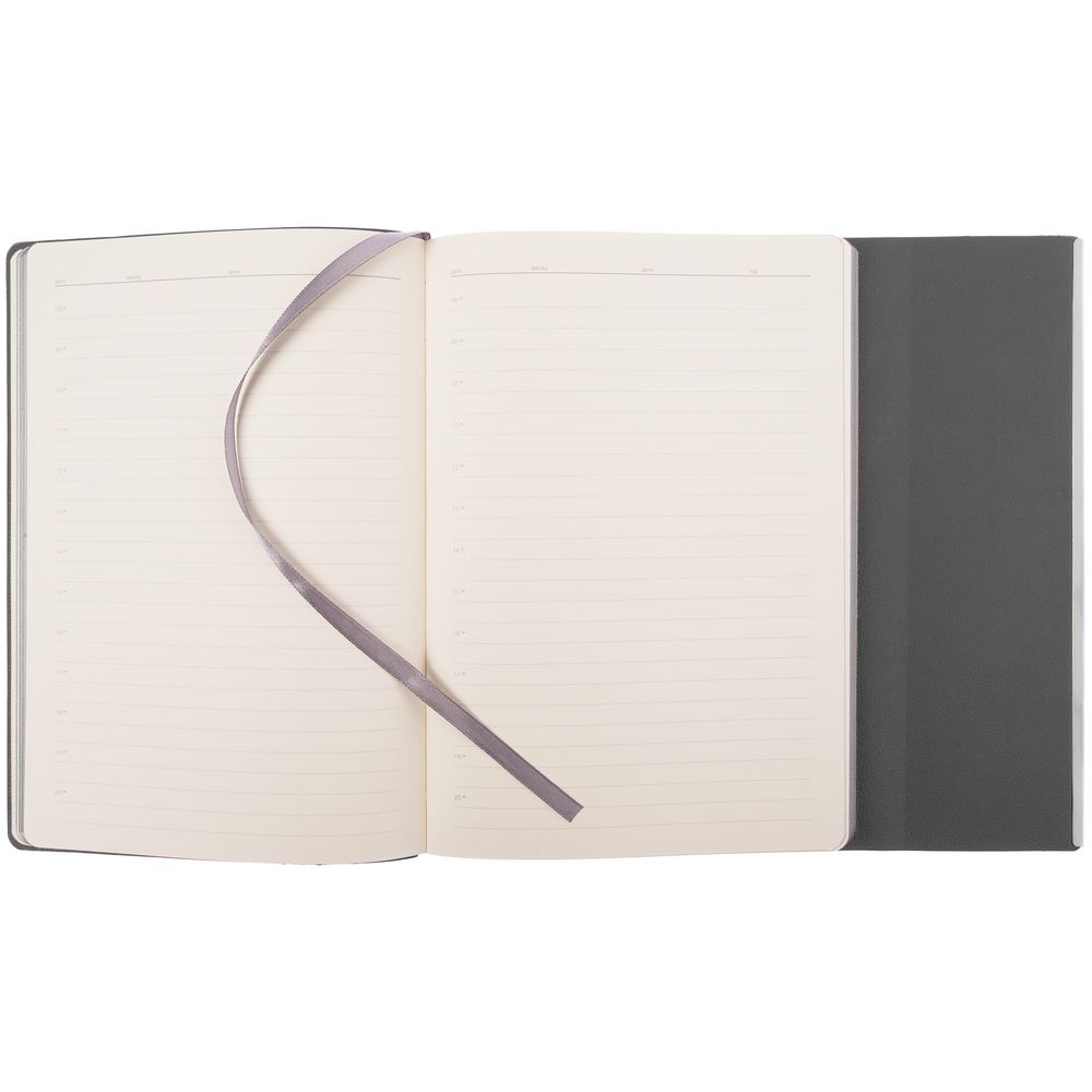 Ежедневник Petrus Flap, недатированный, серый / Миниатюра WWW (1000)