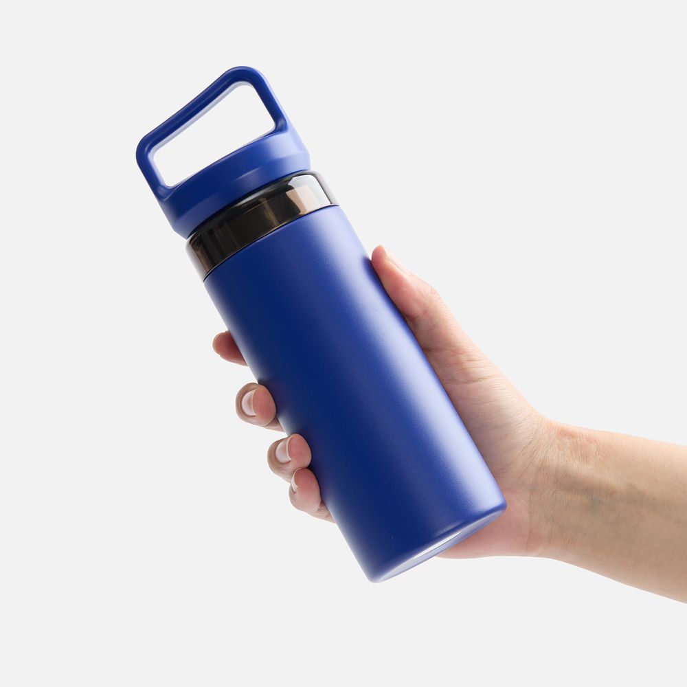 Термостакан Leval с ситечком, синий / Миниатюра WWW (1000)