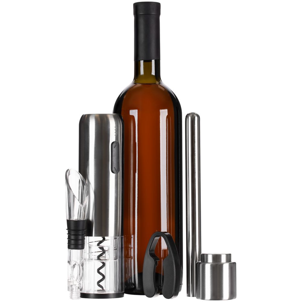 Винный набор Veritas, черный с серебристым / Миниатюра WWW (1000)