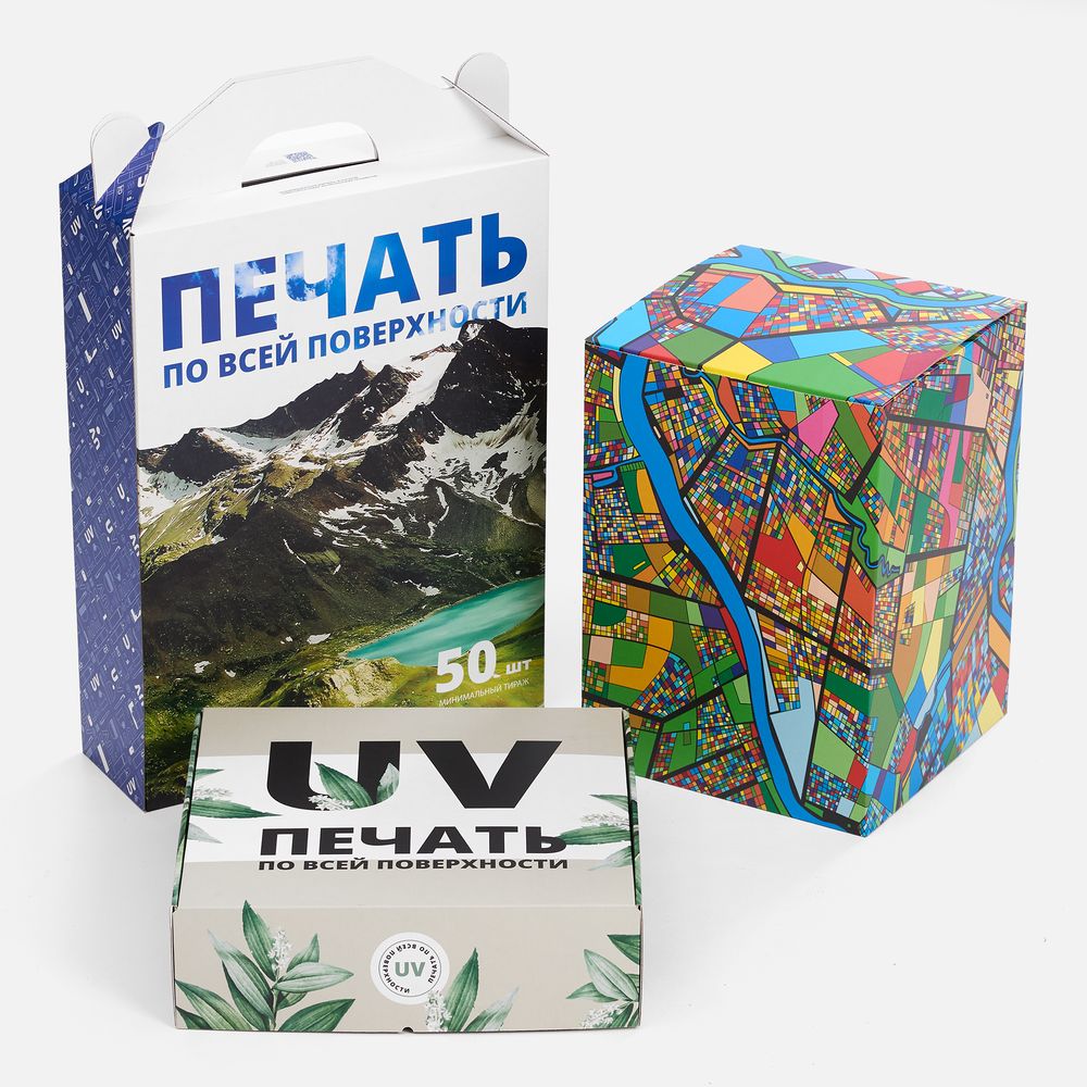 Коробка с печатью на заказ Freeform, XL / Миниатюра WWW (1000)