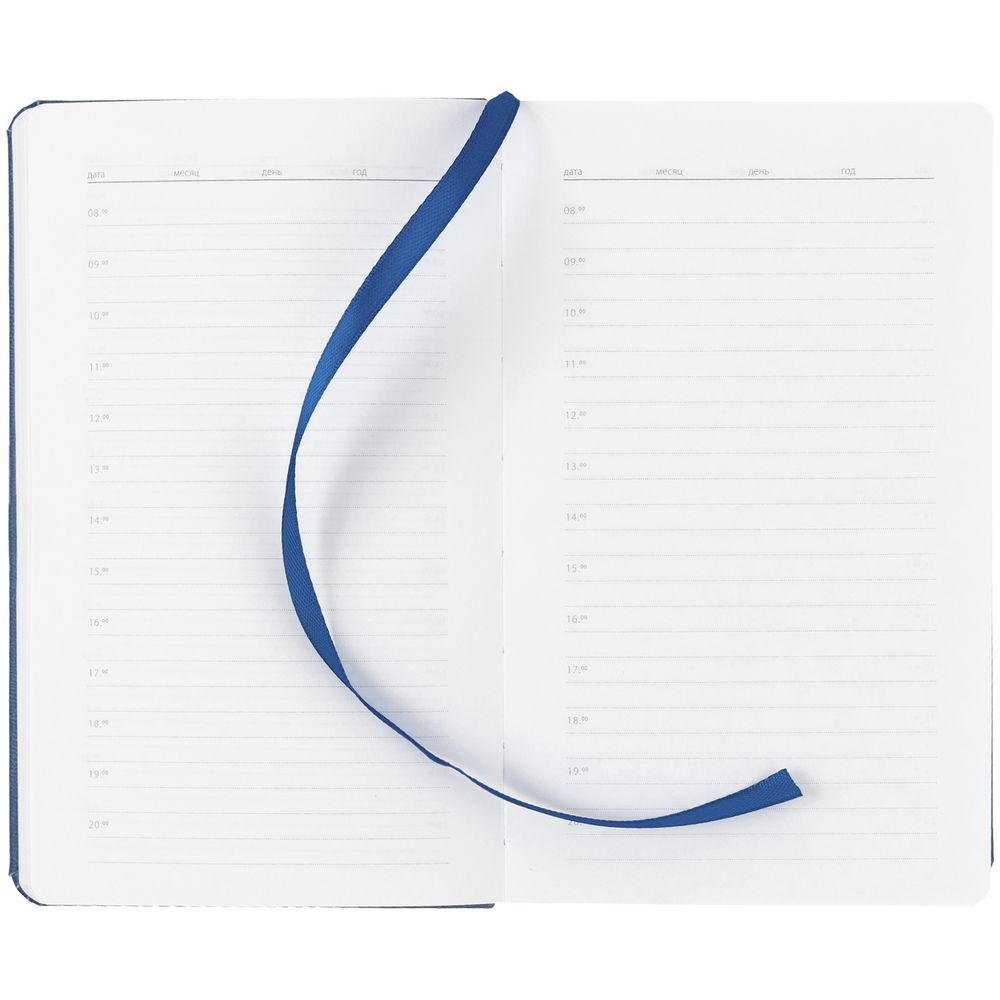 Ежедневник Basis Mini ver.2, недатированный, синий / Миниатюра WWW (1000)