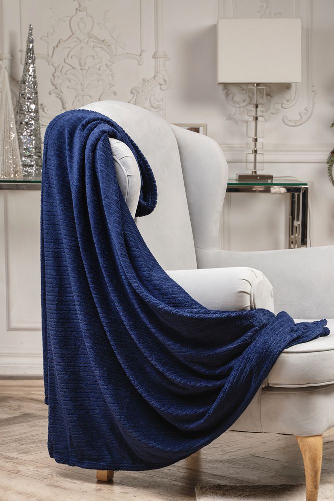 Плед Royal Blue, темно-синий / Миниатюра WWW (1000)