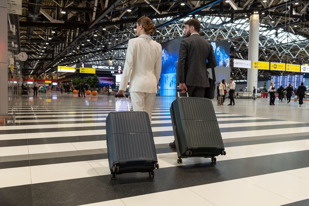 Чемодан Santiago M, темно-синий / Миниатюра имиджевого (1000)