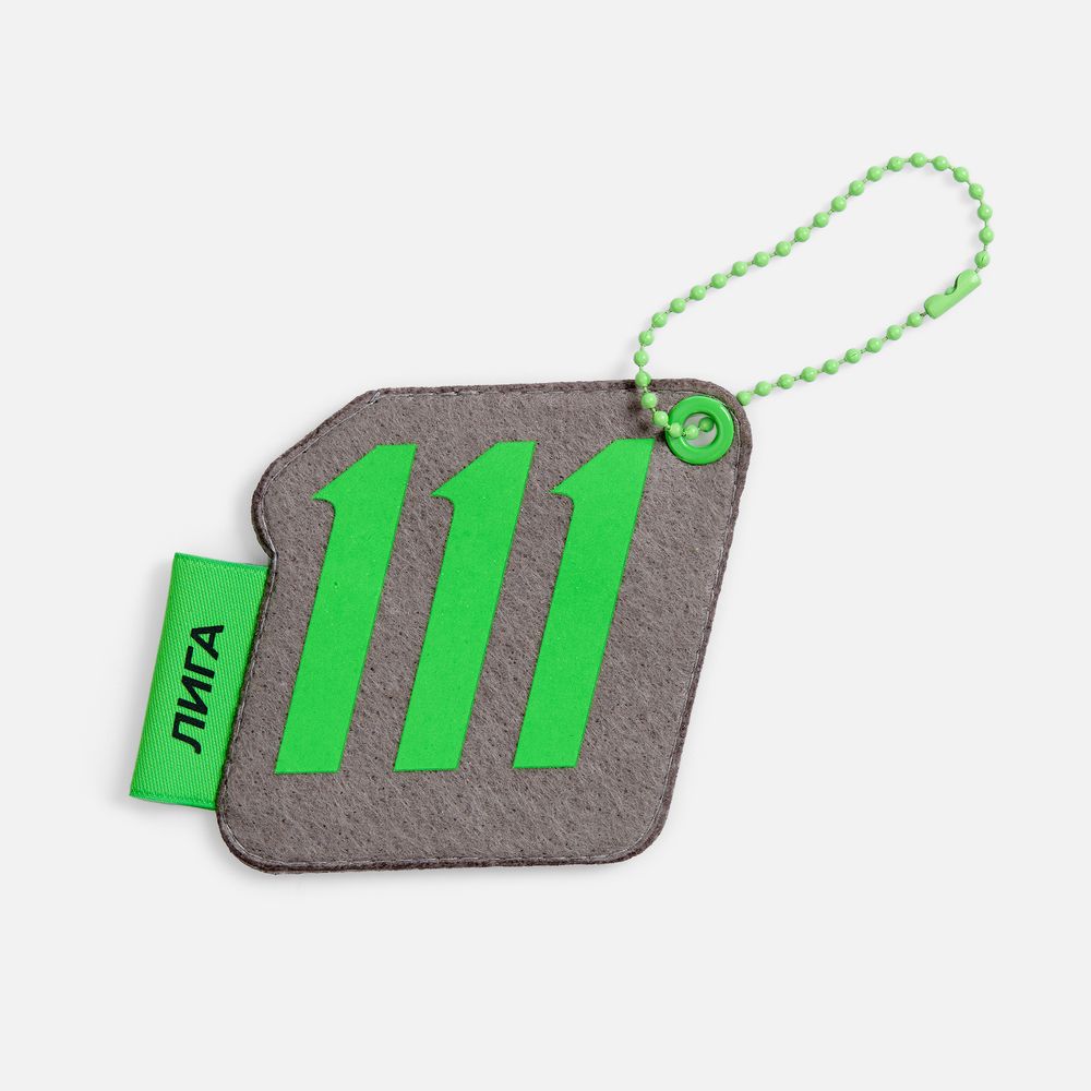 Шеврон из фетра Felt M, серый / Миниатюра нанесения (1000)