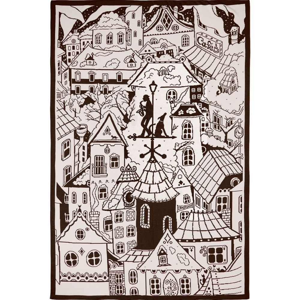 Плед на заказ Tricksy Net, 2 цвета, М, акрил / Миниатюра WWW (1000)