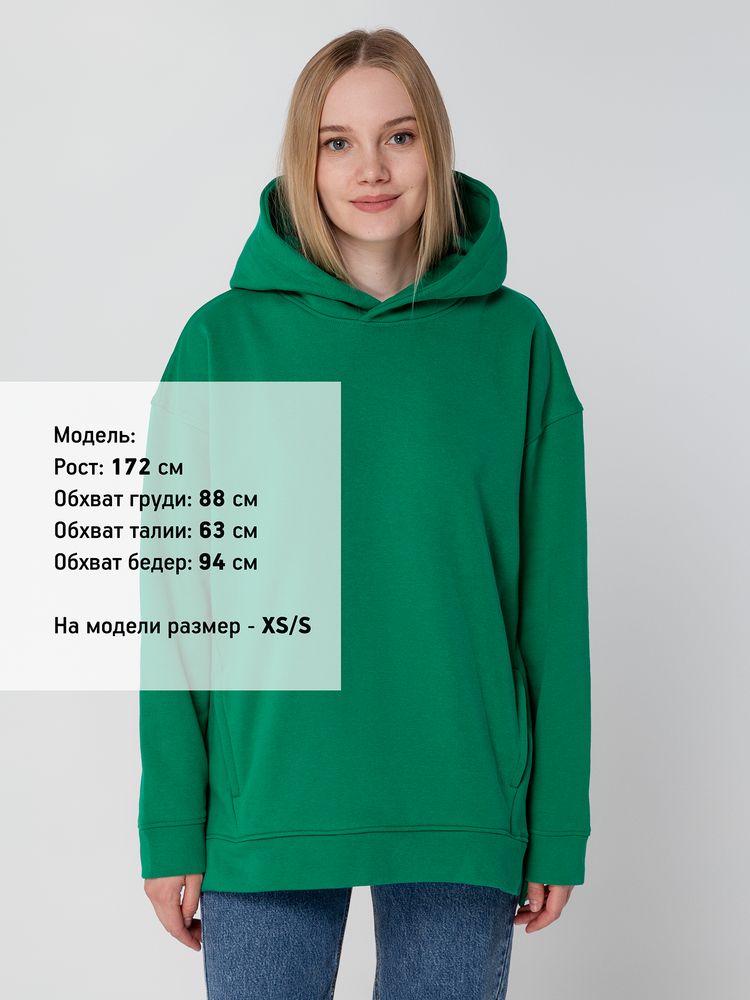 Худи оверсайз унисекс Tolla, зеленое / Миниатюра WWW (1000)
