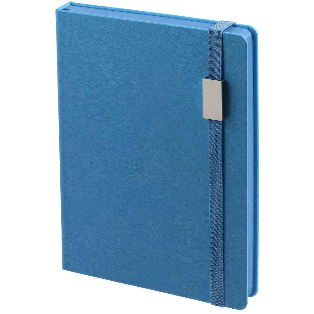 Ежедневник New Factor Metal, голубой / Миниатюра WWW (1000)