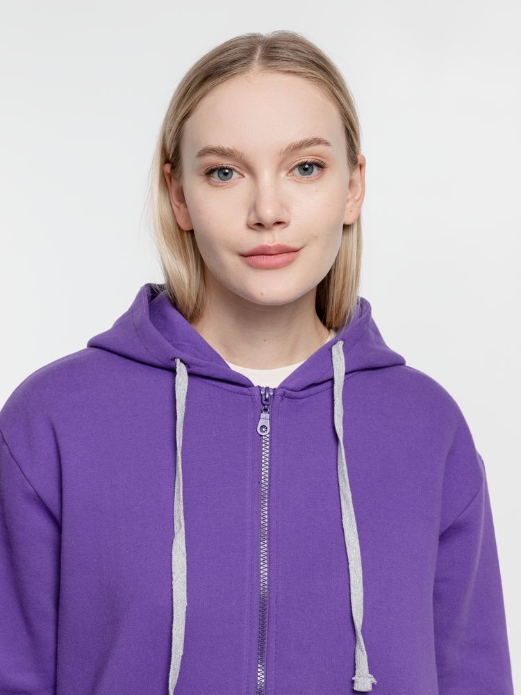 Толстовка на молнии с капюшоном Siverga Heavy, фиолетовая / Миниатюра WWW (1000)
