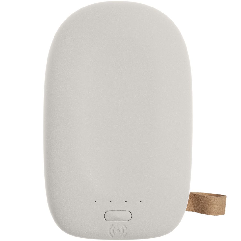 Аккумулятор с беспроводной зарядкой Pebble Wireless 9000 мАч, светло-серый / Миниатюра WWW (1000)
