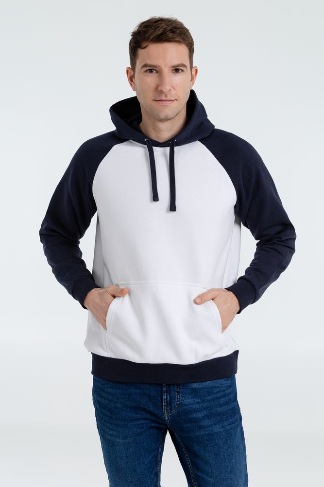 Толстовка унисекс Seattle, белая с темно-синим / Миниатюра WWW (1000)