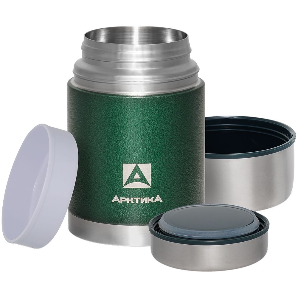 Термос для еды в чехле «Арктика 800», зеленый / Миниатюра WWW (1000)