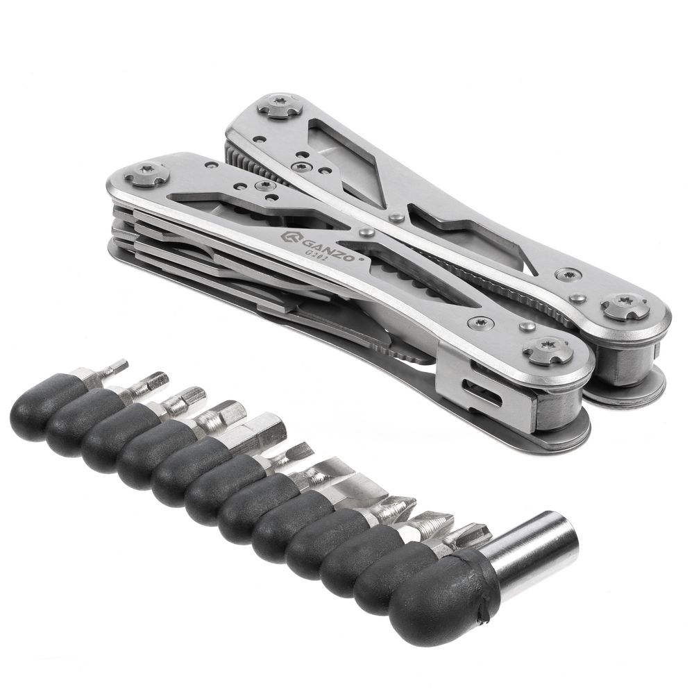 Мультитул Ganzo G202, серебристый / Миниатюра WWW (1000)