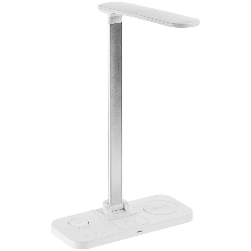 Настольная лампа с беспроводной зарядкой Power Light, белая / Миниатюра WWW (1000)