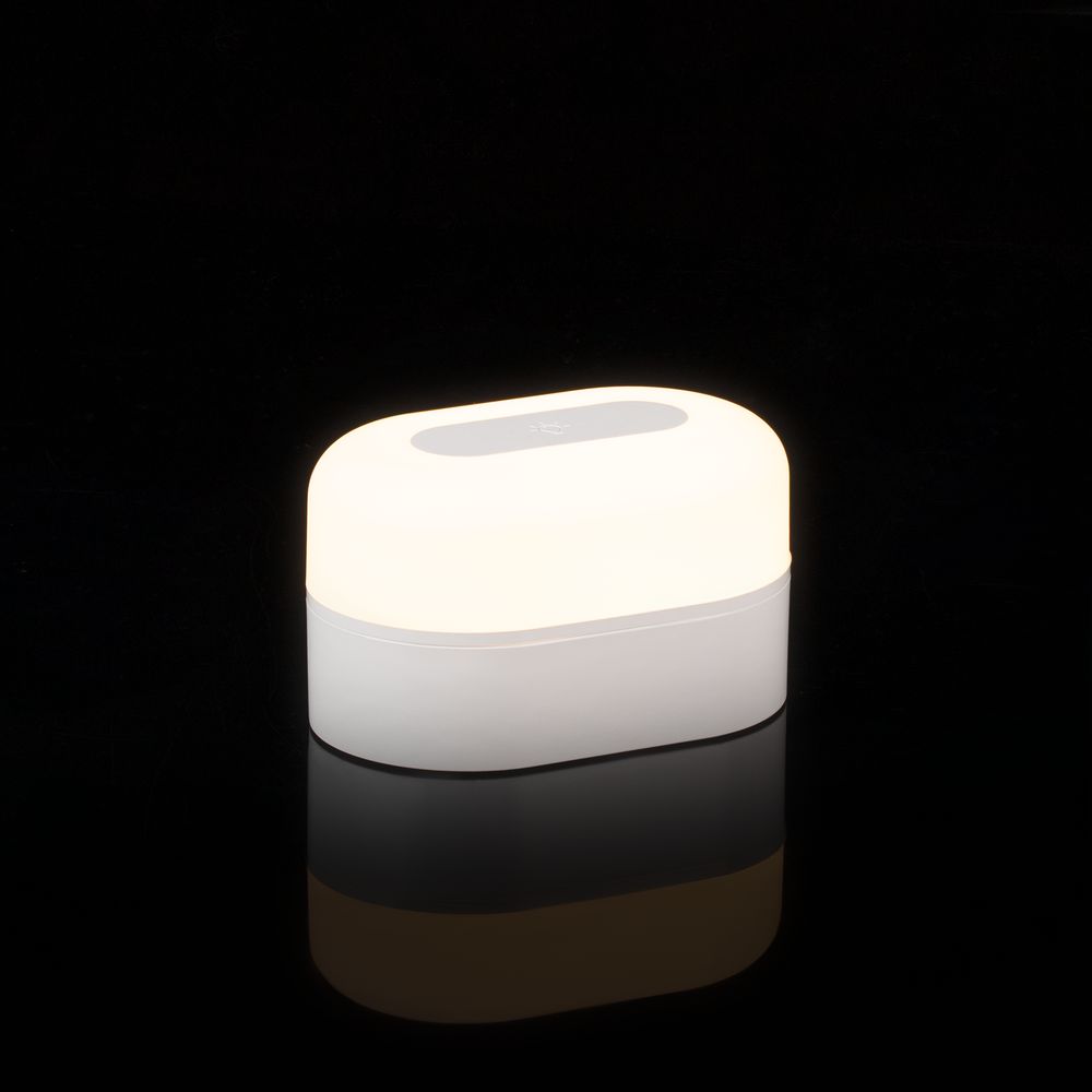 Станция беспроводной зарядки с колонкой и ночником Trilogy, белая / Миниатюра WWW (1000)