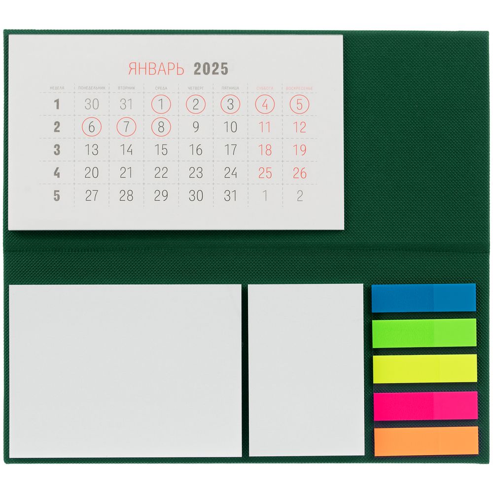 Календарь настольный Grade, зеленый / Миниатюра WWW (1000)